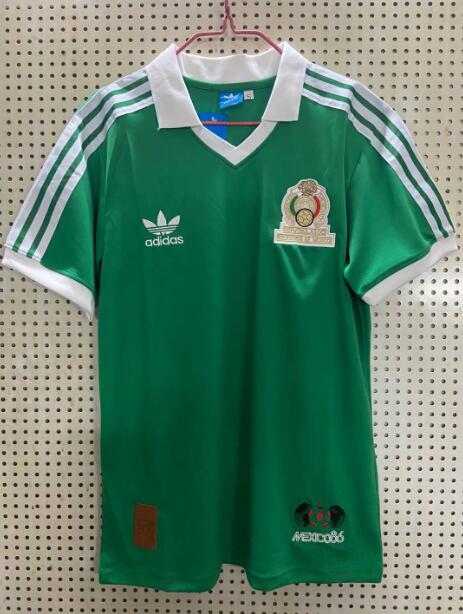 1986 Mexico Retro Home Kit Soccer Jersey